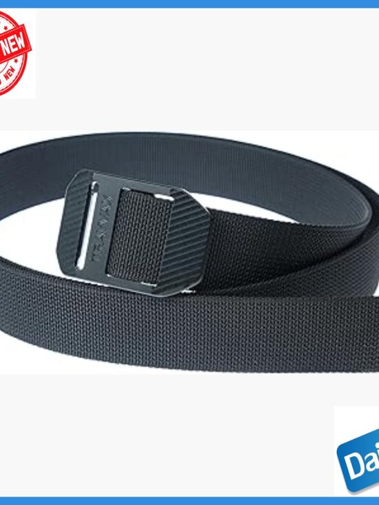 Worker Tactical Belt Quick-Clasp - Nylon Belt for  Tactical Nylon Web Belt, CNC Machined Buckle, Adjustable One Size